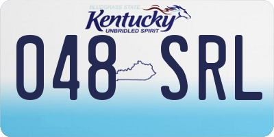 KY license plate 048SRL