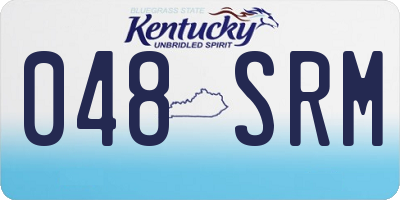 KY license plate 048SRM