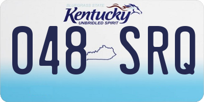 KY license plate 048SRQ