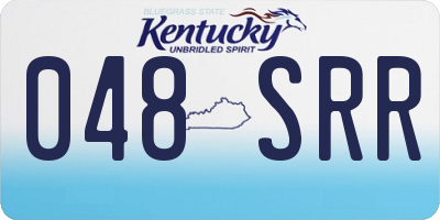 KY license plate 048SRR