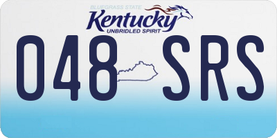KY license plate 048SRS