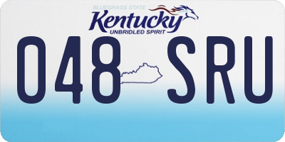 KY license plate 048SRU