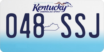 KY license plate 048SSJ