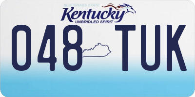 KY license plate 048TUK