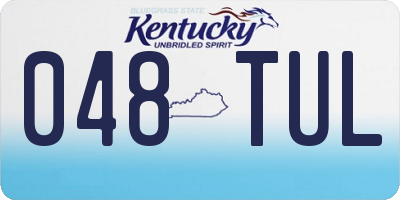 KY license plate 048TUL
