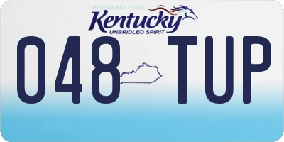 KY license plate 048TUP