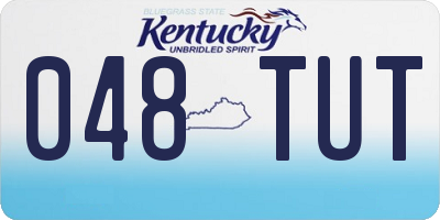 KY license plate 048TUT