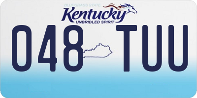 KY license plate 048TUU