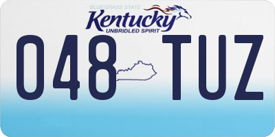 KY license plate 048TUZ