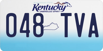 KY license plate 048TVA