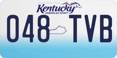 KY license plate 048TVB