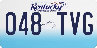 KY license plate 048TVG