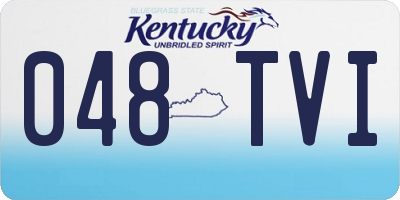 KY license plate 048TVI