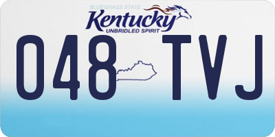 KY license plate 048TVJ