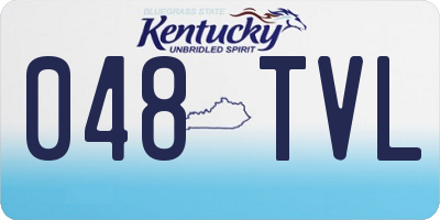 KY license plate 048TVL
