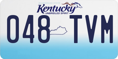 KY license plate 048TVM