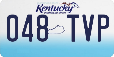 KY license plate 048TVP