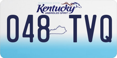 KY license plate 048TVQ