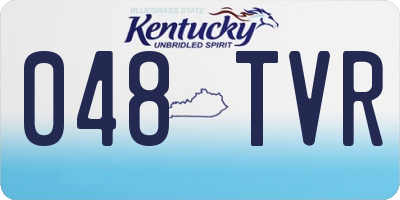KY license plate 048TVR