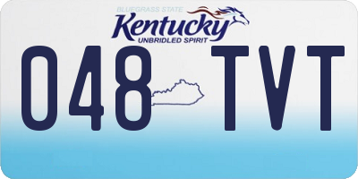 KY license plate 048TVT