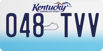 KY license plate 048TVV