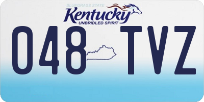 KY license plate 048TVZ