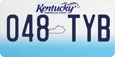KY license plate 048TYB