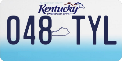 KY license plate 048TYL