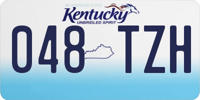 KY license plate 048TZH