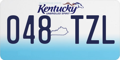 KY license plate 048TZL