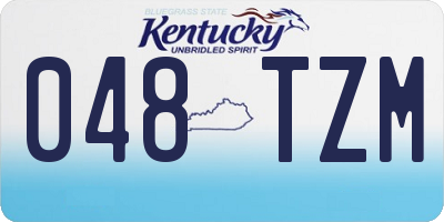 KY license plate 048TZM