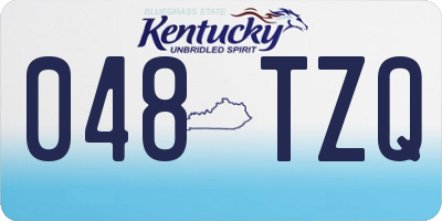 KY license plate 048TZQ
