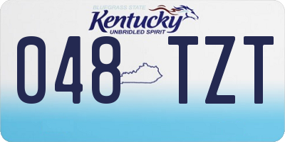 KY license plate 048TZT