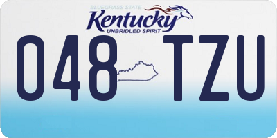 KY license plate 048TZU
