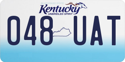 KY license plate 048UAT