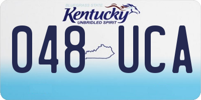 KY license plate 048UCA