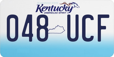 KY license plate 048UCF
