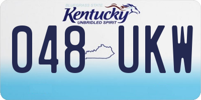 KY license plate 048UKW