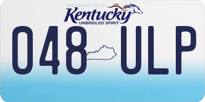 KY license plate 048ULP