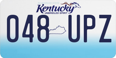 KY license plate 048UPZ