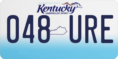 KY license plate 048URE