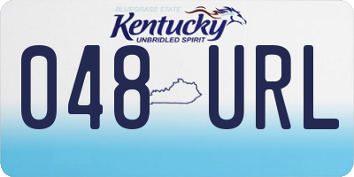 KY license plate 048URL