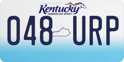 KY license plate 048URP