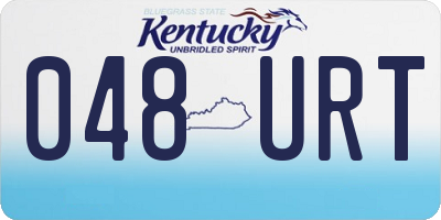 KY license plate 048URT