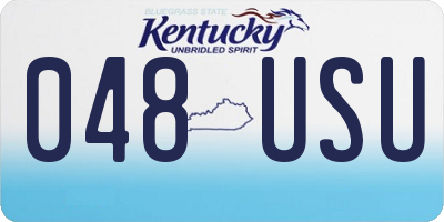 KY license plate 048USU