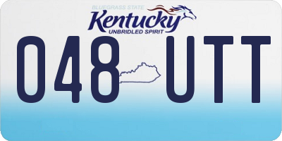 KY license plate 048UTT