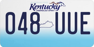KY license plate 048UUE
