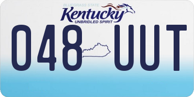 KY license plate 048UUT