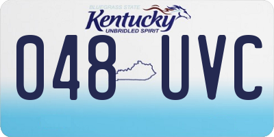 KY license plate 048UVC