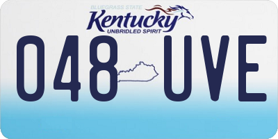 KY license plate 048UVE